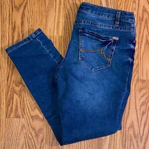 Max Jeans Skimmer Dark Wash Womens Size 8 Low Rise Fitted Y2K Denim Pants